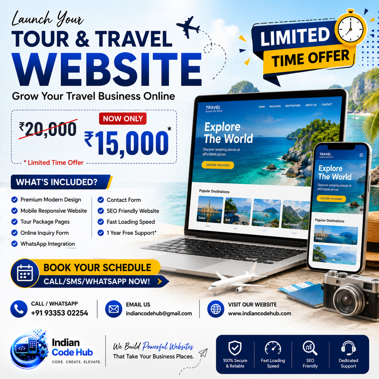 Tour & Travel Website Offer